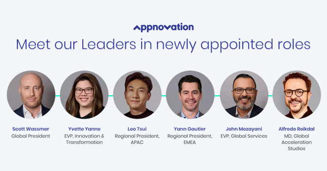 Appnovation Announces Several Appointments to Global and Regional Leadership Teams